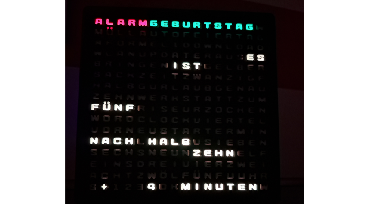 Bild Wortuhr